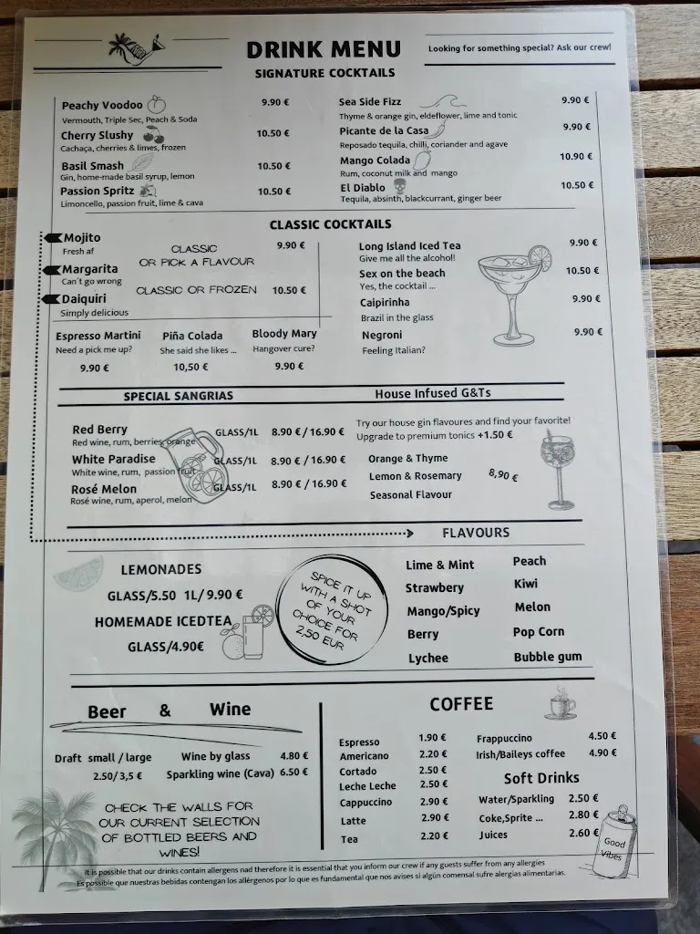 Menu_Good Vibes - cocktail bar and restaurant_Maspalomas_image_4