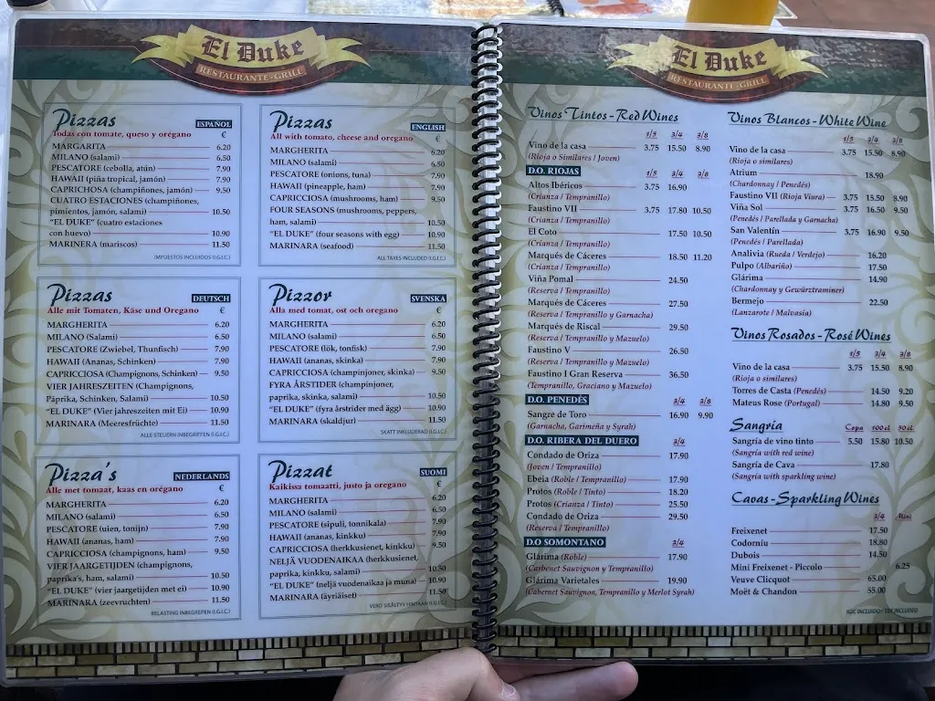 Menu_Restaurante El Duke_Maspalomas_image_2