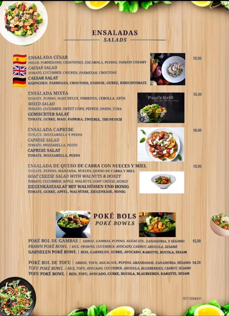 Menu_Papi's Grill Playa del Ingles_Maspalomas_image_2