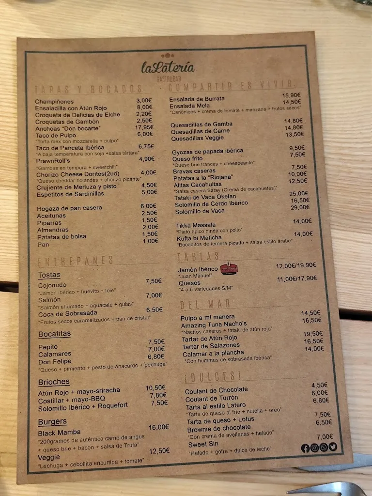 Menu_La Latería Gastrobar_Elche/Elx_image_1