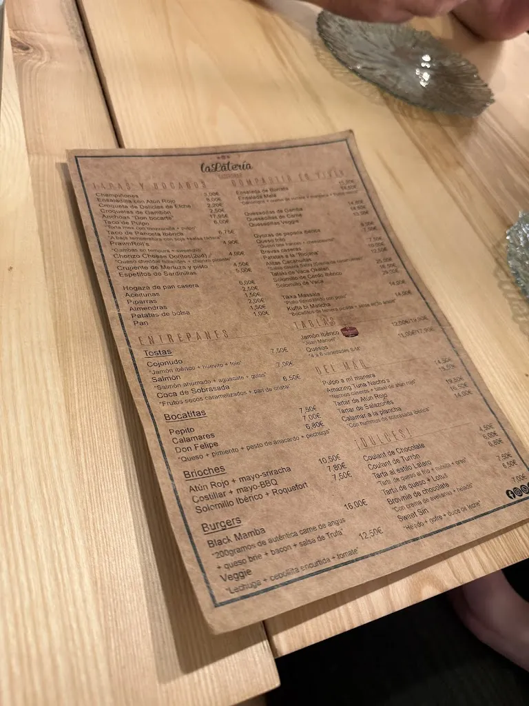 Menu_La Latería Gastrobar_Elche/Elx_image_4