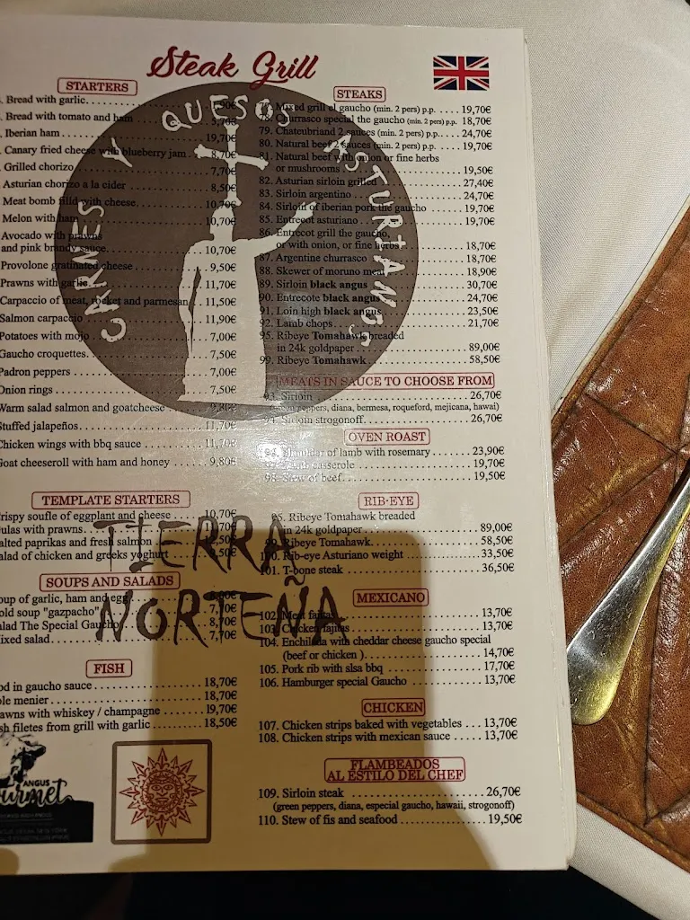 Menu_Restaurante grill El Gaucho Playa del Inglés_Playa del Ingles_image_1
