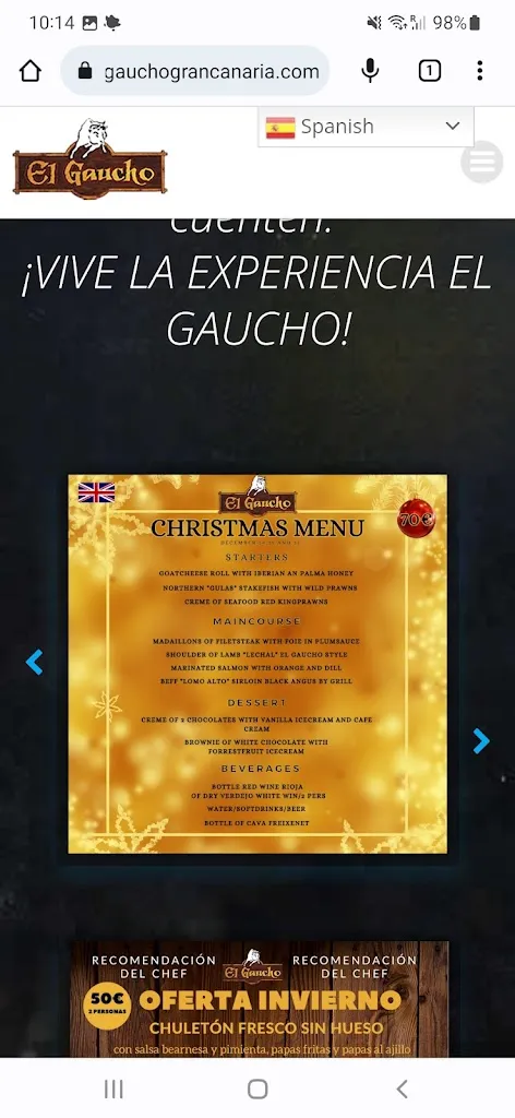 Menu_Restaurante grill El Gaucho Playa del Inglés_Playa del Ingles_image_3