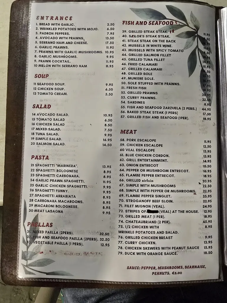 Menu_Restaurante Casa Juan_Playa del Ingles_image_1