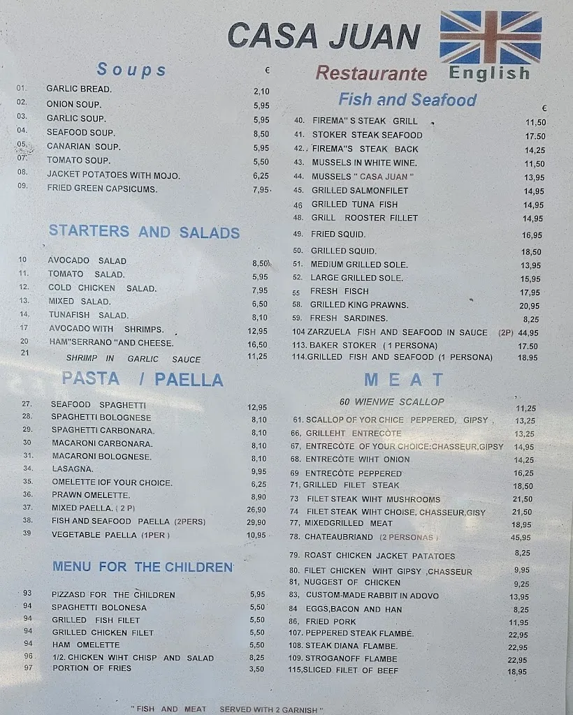 Menu_Restaurante Casa Juan_Playa del Ingles_image_2