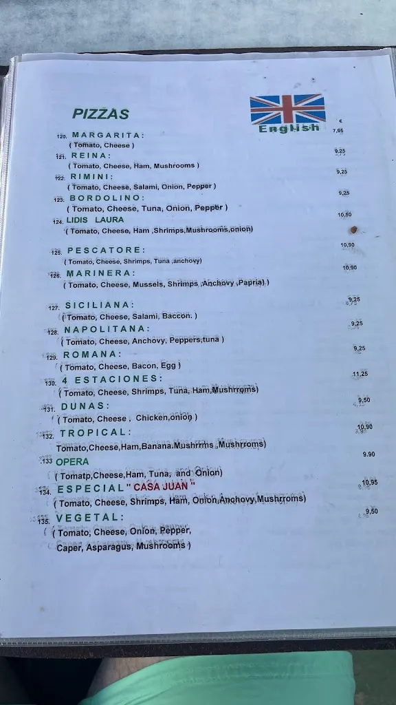 Menu_Restaurante Casa Juan_Playa del Ingles_image_3