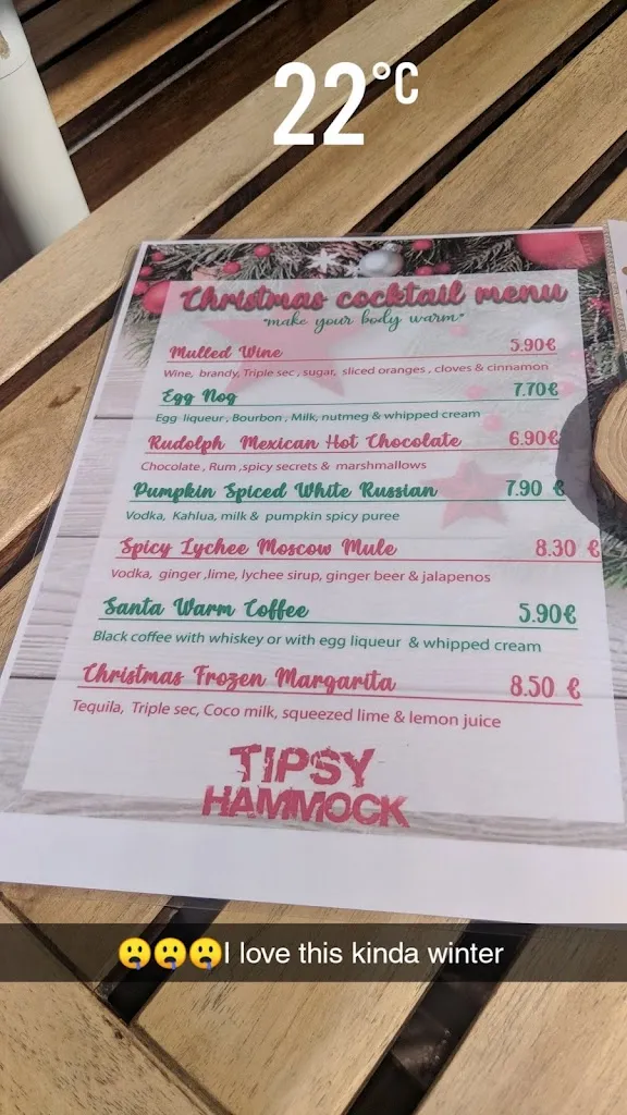 Menu_Tipsy Hammock bar_Playa del Ingles_image_3