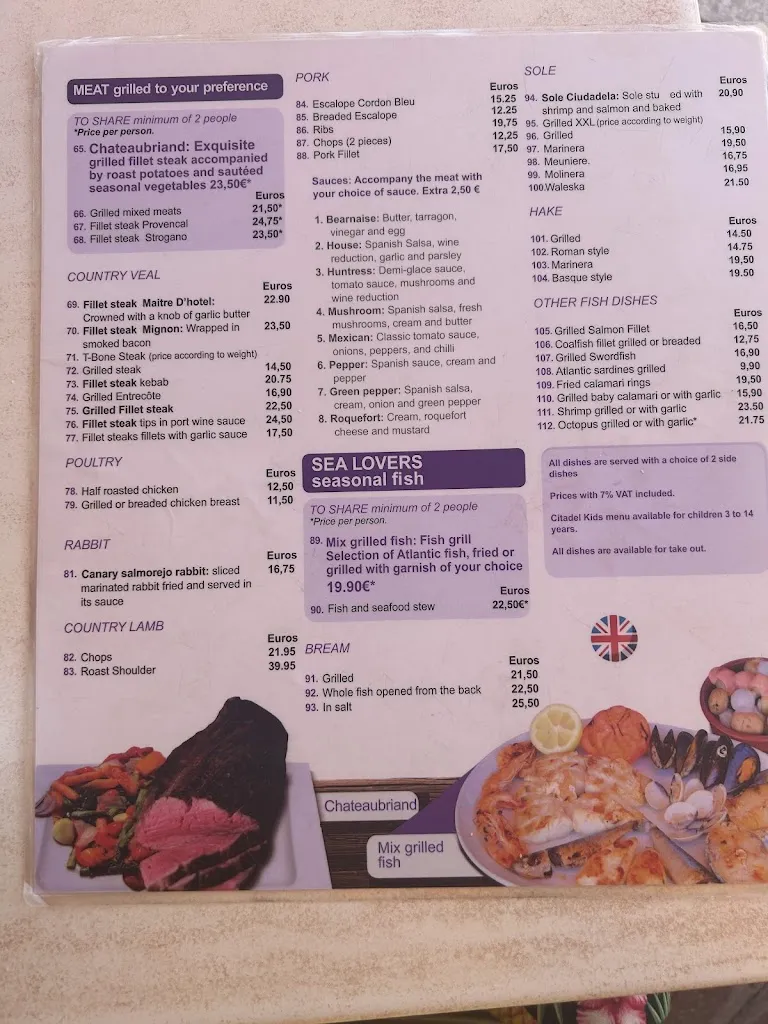 Menu_Restaurante La Ciudadela_Playa del Ingles_image_2