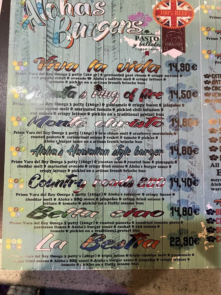Menu_Aloha Hamburger Bar_Playa del Ingles_image_3