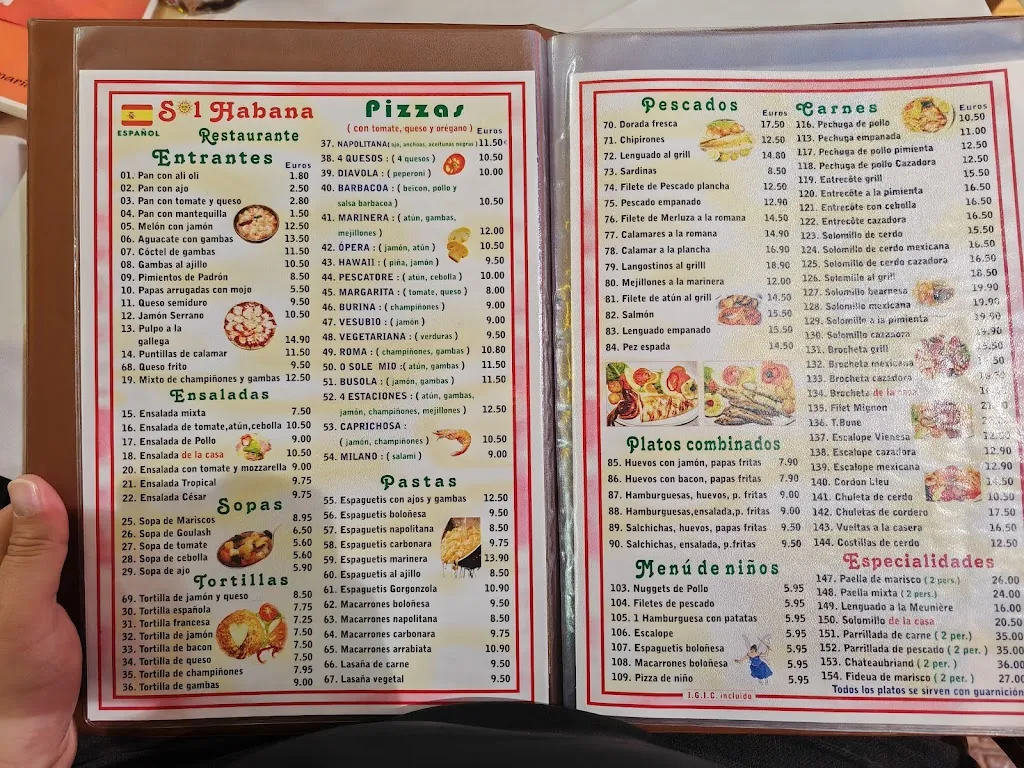 Menu_Sol Habana_Playa del Ingles_image_1