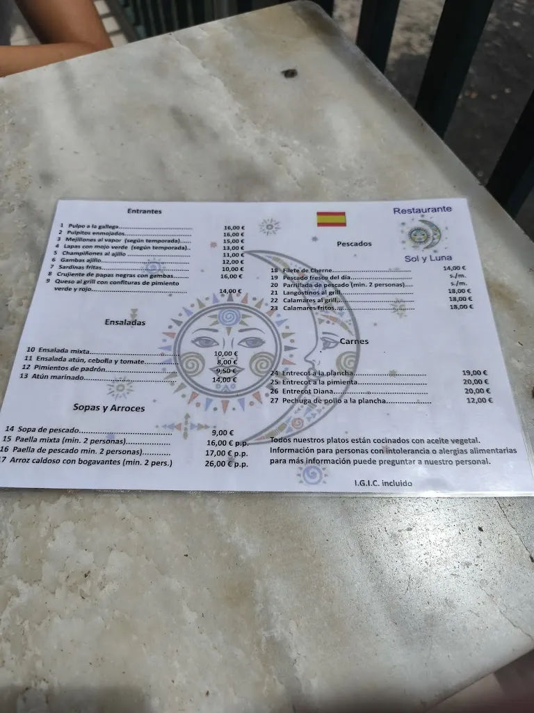 Menu_Restaurante Sol Y Luna_Punta de Mujeres_immagine_1