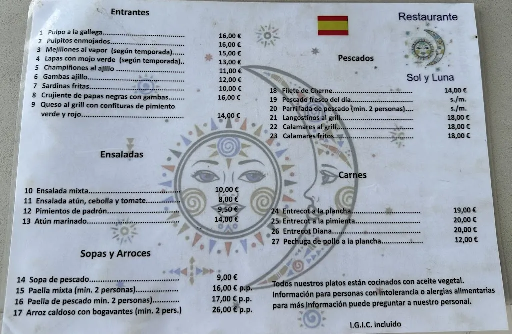 Menu_Restaurante Sol Y Luna_Punta de Mujeres_immagine_2