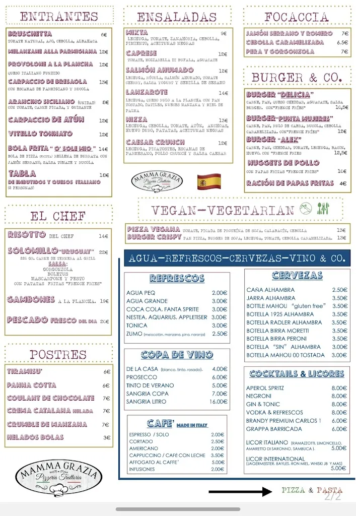 Menu_Mamma Grazia_Punta de Mujeres_image_1
