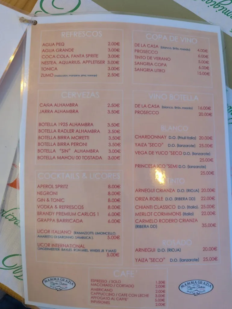 Menu_Mamma Grazia_Punta de Mujeres_image_4