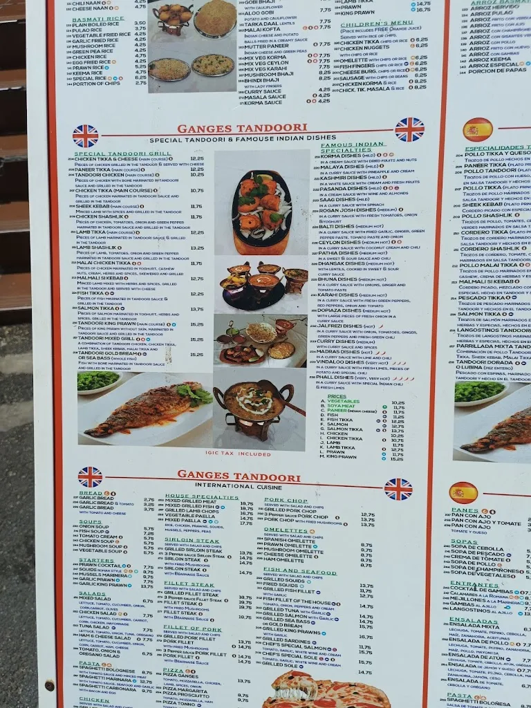 Menu_Ganges Tandoori, Playa de Las Americas_Playa de las Américas_immagine_3