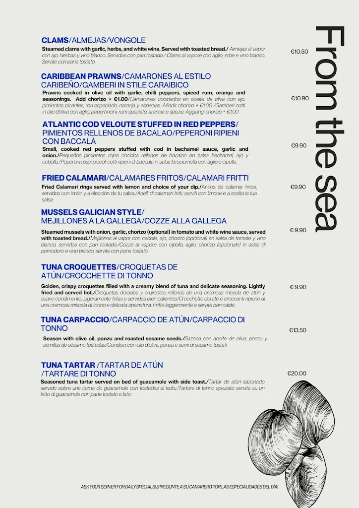 Menu_Bocaditos y Mar_Playa de las Américas_image_4