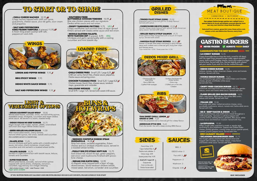 Menu_Dedos Playa de las Américas | Urban Diner - Smashburger_Playa de las Américas_image_1