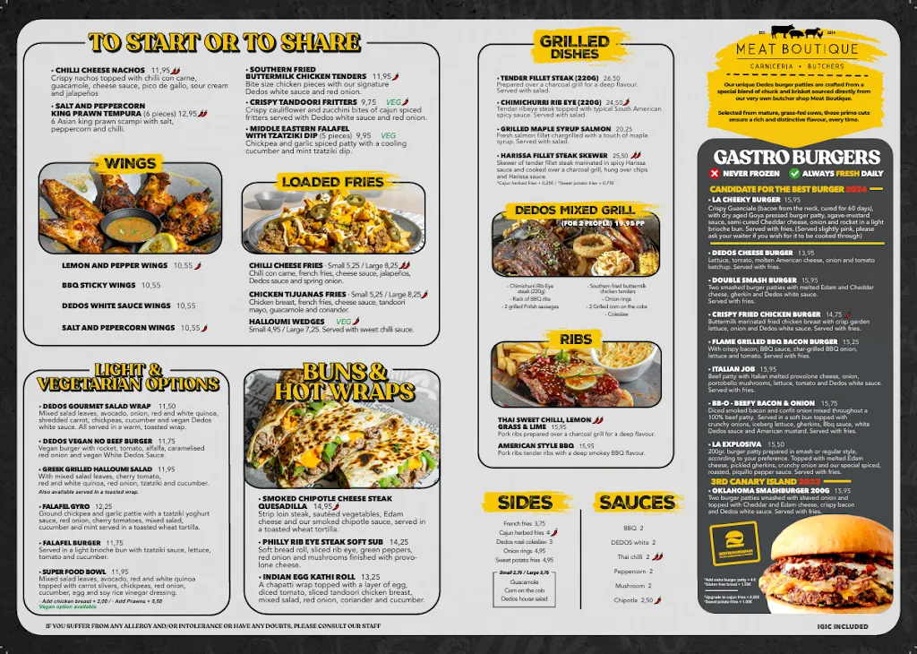 Menu_Dedos Playa de las Américas | Urban Diner - Smashburger_Playa de las Américas_image_4