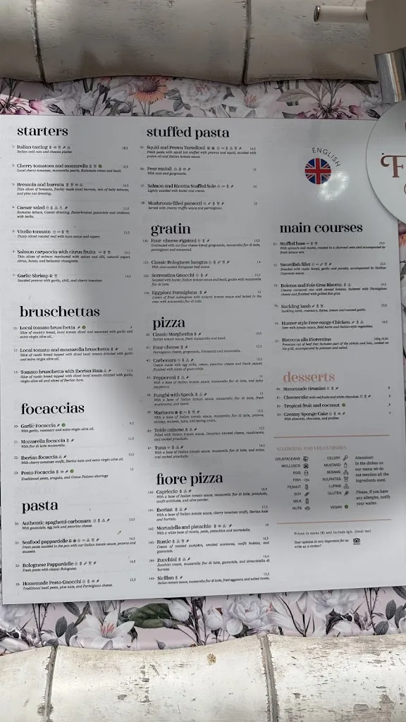 Menu_Fiore Tenerife_Playa de las Américas_image_4