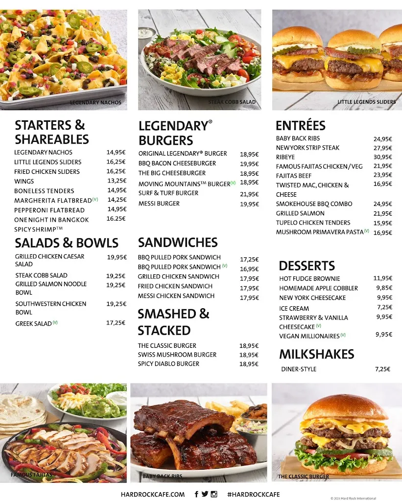 Menu_Hard Rock Cafe Tenerife_Playa de las Américas_immagine_1