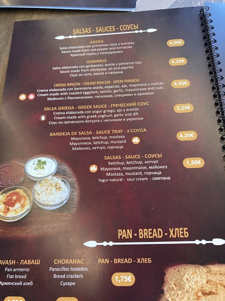 Menu_Restaurante Rincón Armenio_Playa de las Américas_image_3