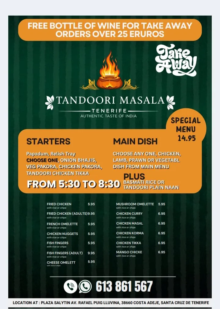 Menu_Tandoori Masala-las americas_Playa de las Américas_image_2
