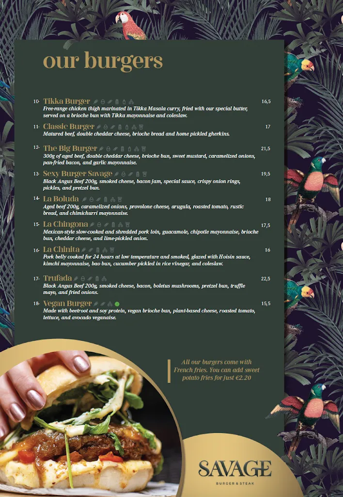 Menu_Savage Tenerife_Playa de las Américas_image_1