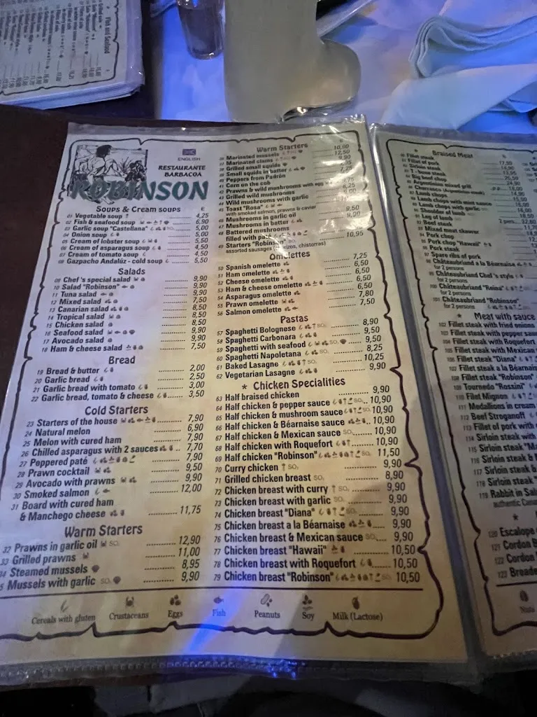 Menu_Restaurant Robinson_Playa de las Américas_image_2