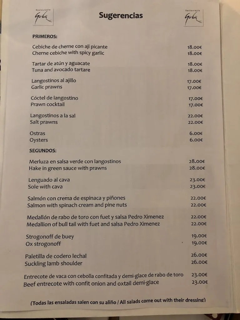 Menu_Restaurante Gula_Playa de las Américas_image_4