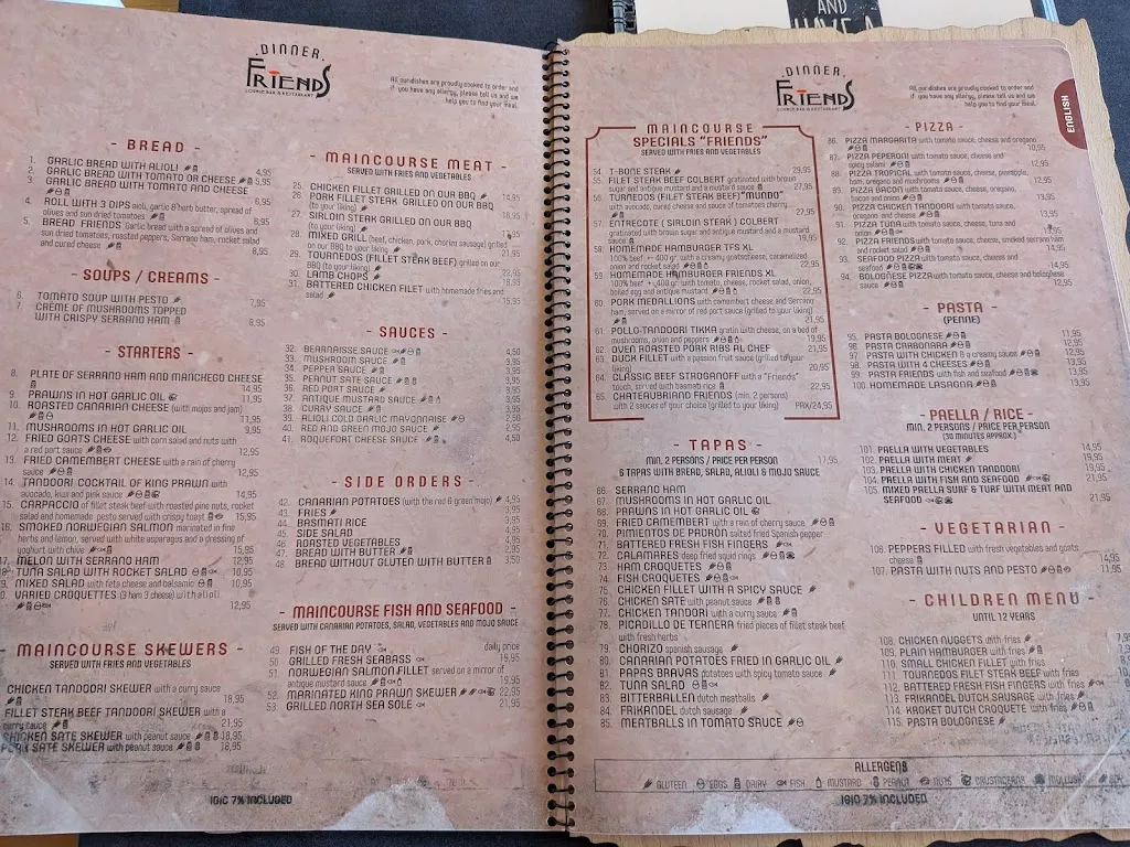 Menu_Friends Lounge Bar & Restaurant_Playa de las Américas_image_4