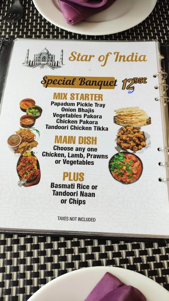 Menu_Star of India_Playa de las Américas_image_1