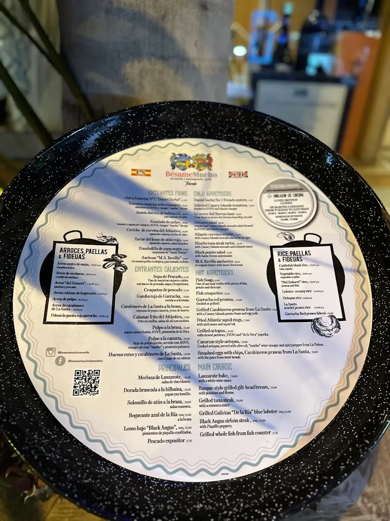 Menu_Bésame Mucho_Playa de las Américas_image_3