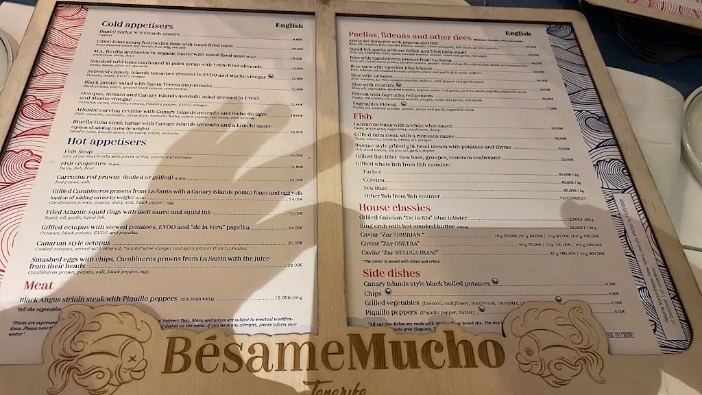 Menu_Bésame Mucho_Playa de las Américas_image_4
