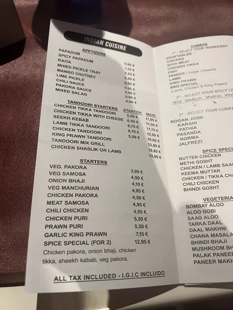 Menu_BBQ Spice_Playa de las Américas_image_3