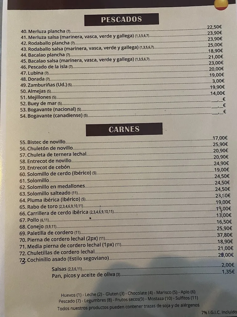 Menu_Meson Castellano_Playa de las Américas_image_1