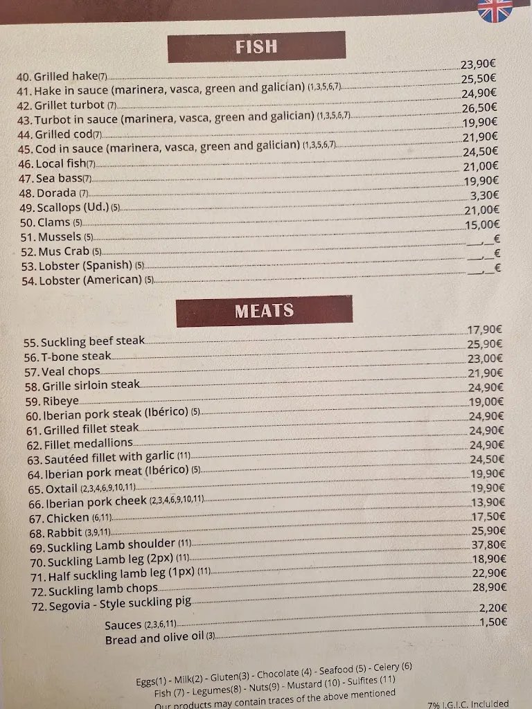 Menu_Meson Castellano_Playa de las Américas_image_2