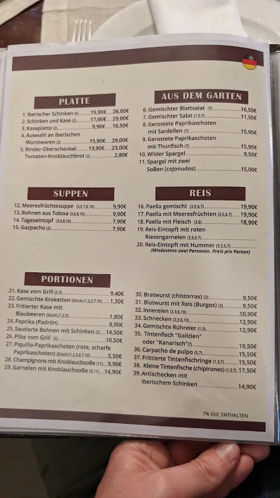 Menu_Meson Castellano_Playa de las Américas_image_4