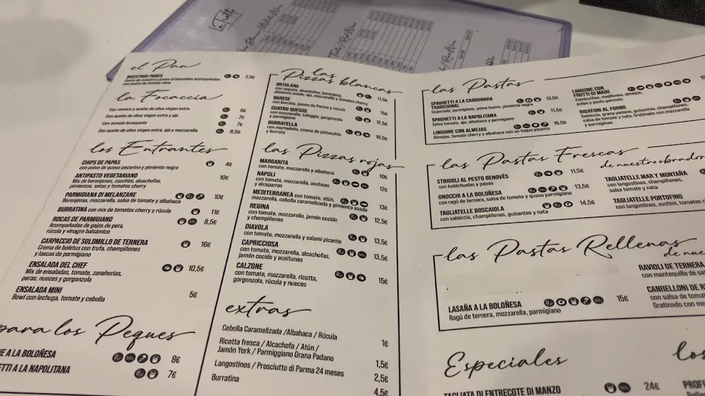 Menu_La Tratto_Playa de las Américas_image_2