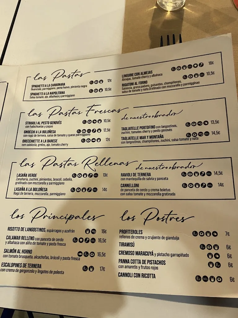 Menu_La Tratto_Playa de las Américas_image_4