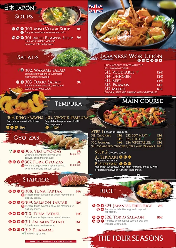 Menu_The Four Seasons - Oriental Restaurant_Playa de las Américas_image_4