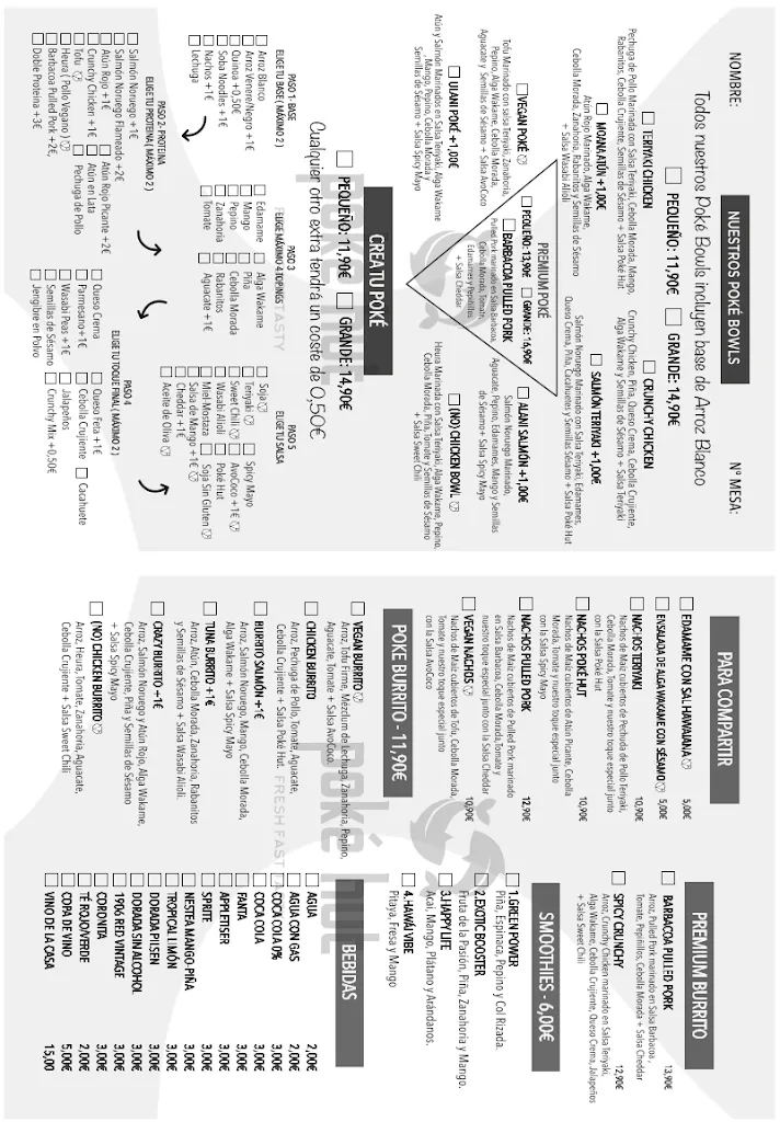 Menu_Poke Hut Las Américas_Playa de las Américas_image_1