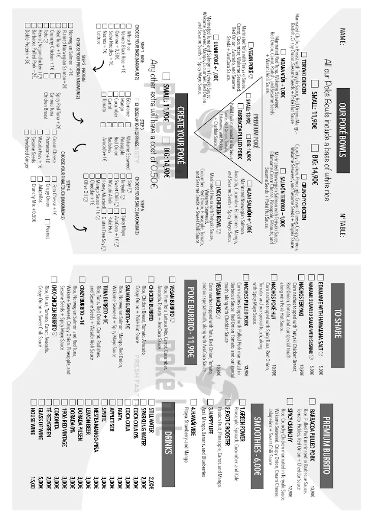 Menu_Poke Hut Las Américas_Playa de las Américas_image_2