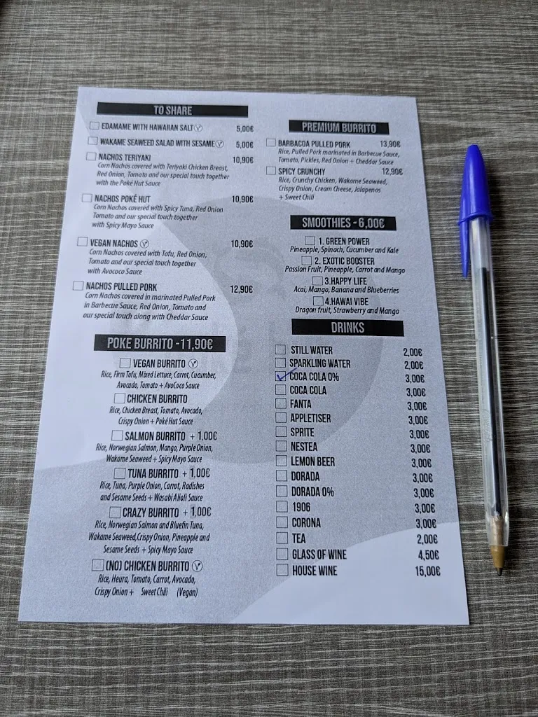 Menu_Poke Hut Las Américas_Playa de las Américas_image_4