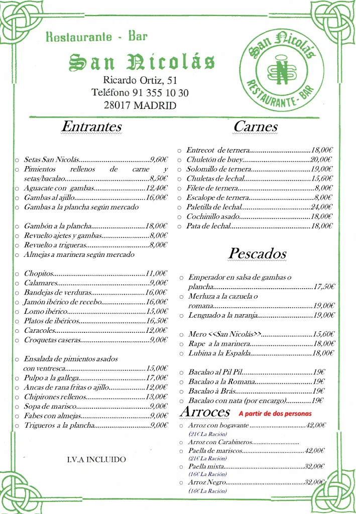 Menu_Restaurante San Nicolás Arrocería_San Nicolás_image_1