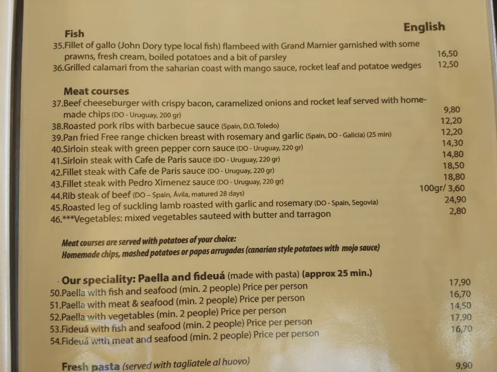 Menu_Taberna La Caña restaurante & tapas_San Bartolomé de Tirajana_image_4