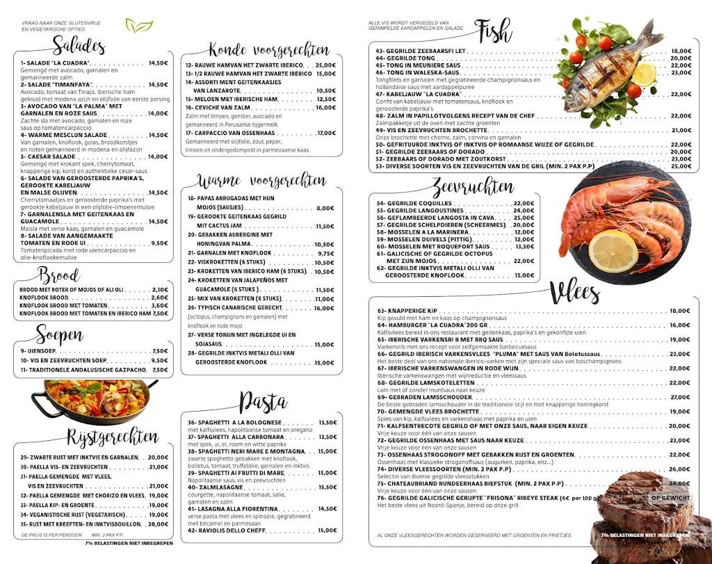 Menu_Restaurante la Cuadra_Playa Blanca_immagine_4