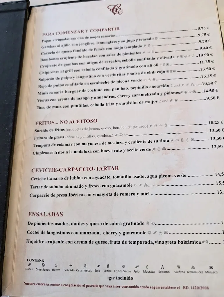 Menu_La Casa Roja_Playa Blanca_image_2