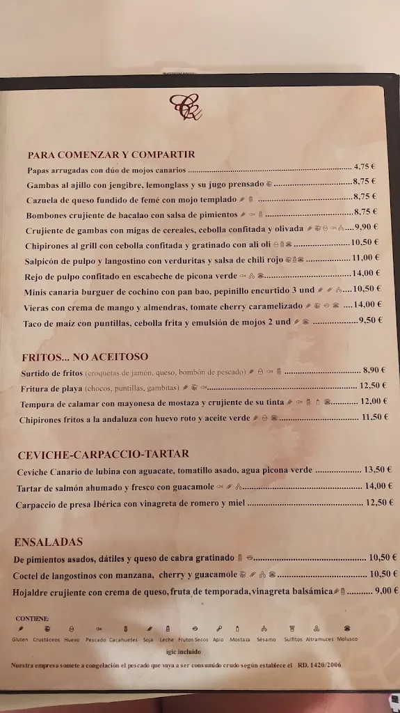 Menu_La Casa Roja_Playa Blanca_image_4