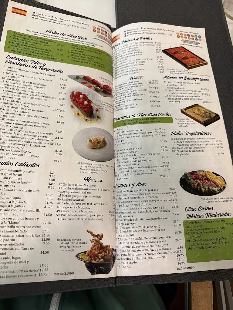 Menu_Restaurante Brisa Marina_Playa Blanca_image_1