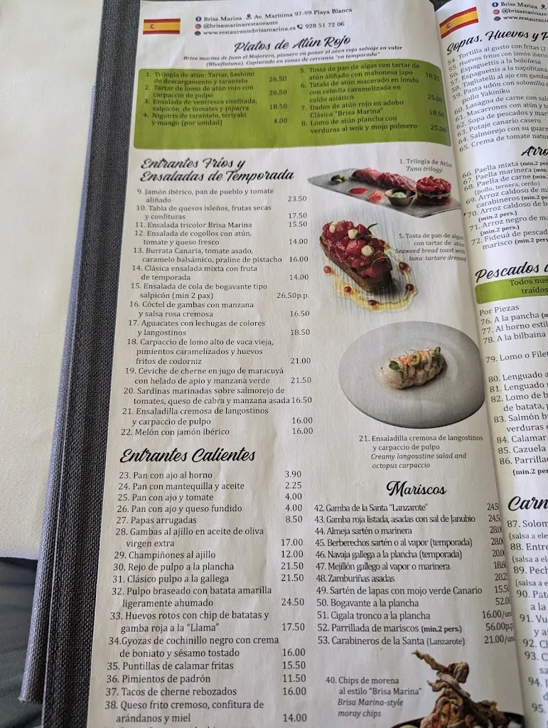 Menu_Restaurante Brisa Marina_Playa Blanca_image_3